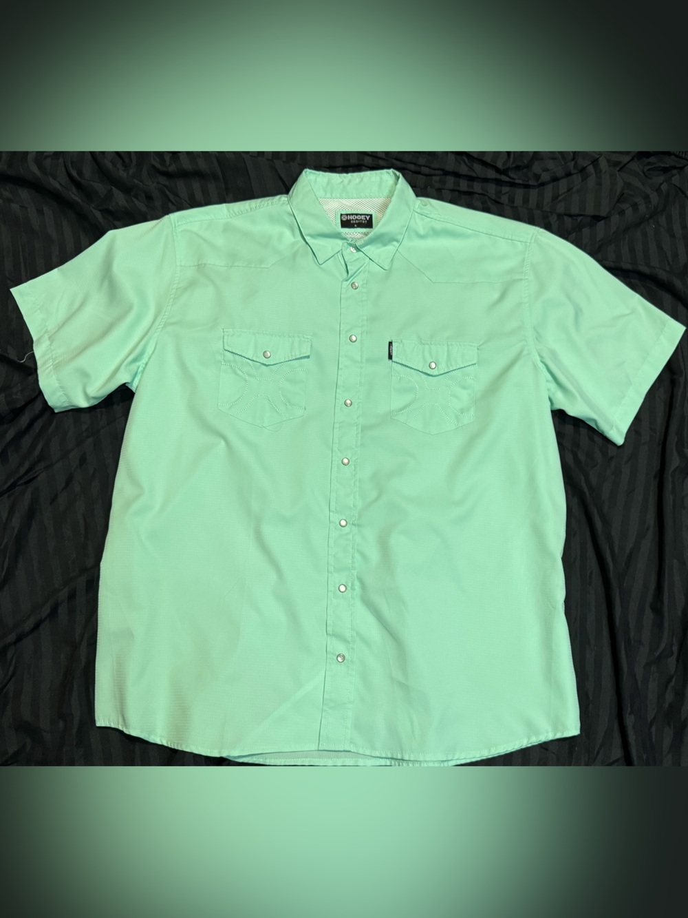 Hooey Habitat Fishing Shirt mint green performance